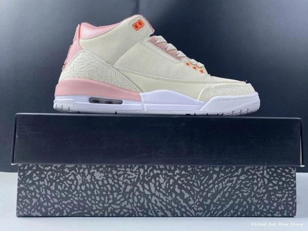 Kicked Out Shoe Store 3 Jordan Rust CK9246-116 Retro Air Pink Sail (W) 0728